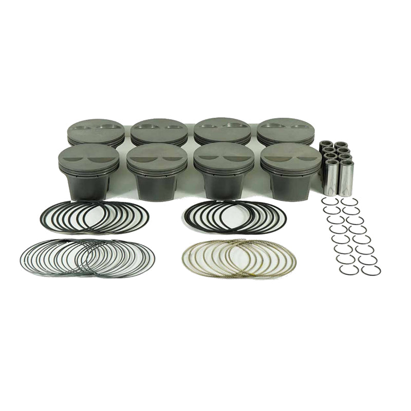 MAHLE 930206760T Piston Kit Flat Top (362cid 4.060 x 1.125CH, 3.500stroke, 6.125rod, 0.927pin, -2.4cc, 370g, 10.9CR, 4032) for CHEVROLET Small Block Photo-0