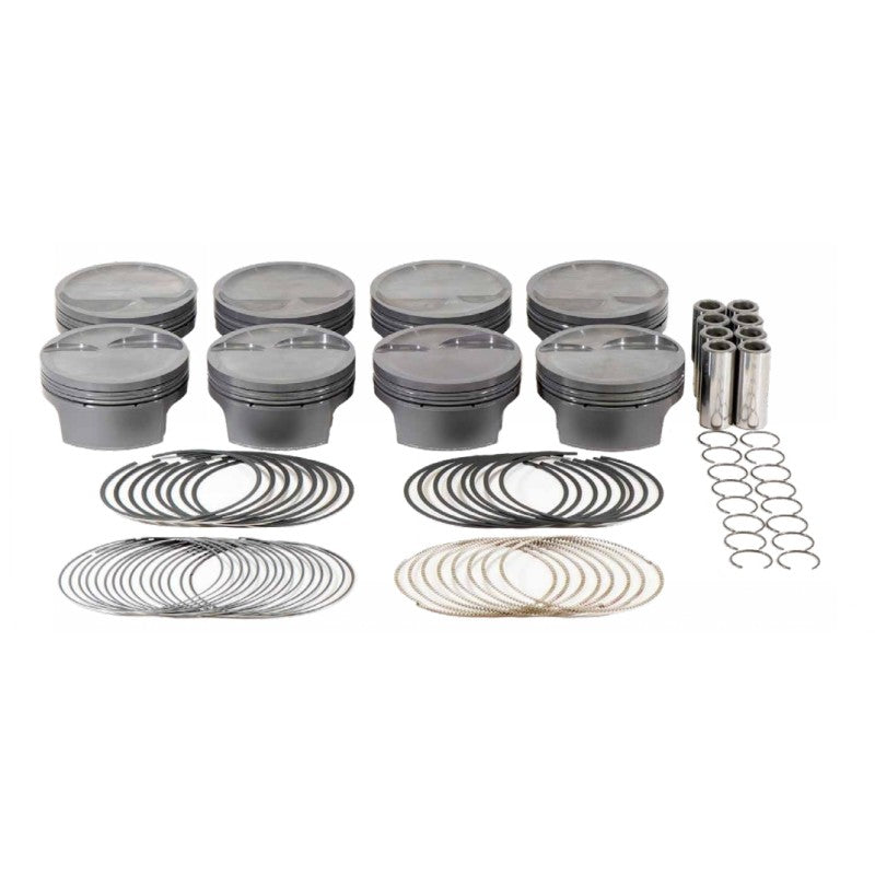 MAHLE 930251330T Piston Kit Inverted Dome (332cid 4.030 x 1.165CH, 3.250stroke, 5.400rod, 0.927pin, -16cc, 461g, 9.0CR, 2618) for FORD Small Block Photo-0