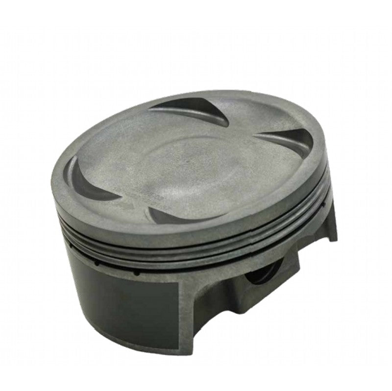 MAHLE 930285017T Piston Kit with TBC (99.50mm x 30.7mm CH, 79.0mm stroke, 130.5mm rod, 23mm pin, -19.3cc, 398g, 8.5CR, 4032) for SUBARU WRX STI 2.5L Photo-1