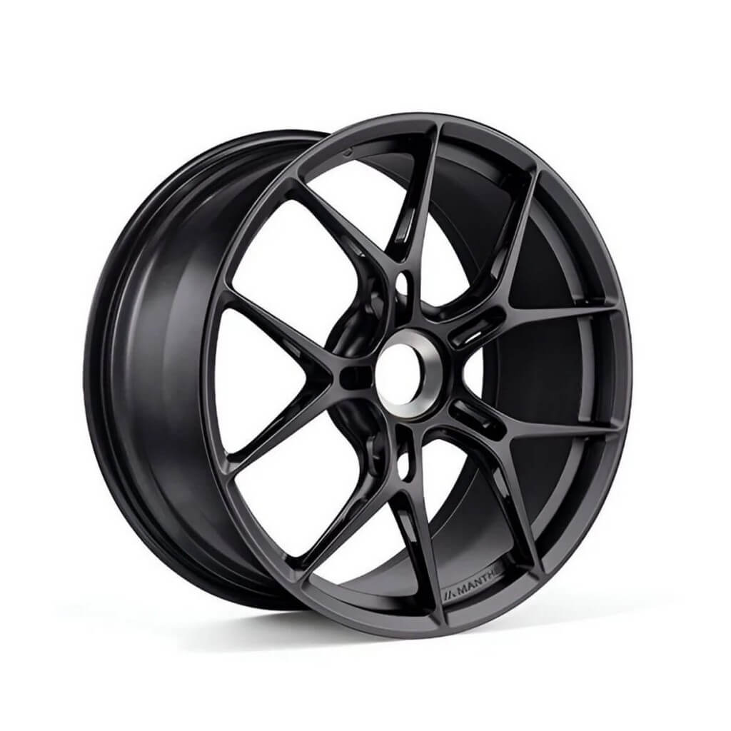 MANTHEY RACING 992044685 Wheel Set OM-1 20x9.5 / 21x12, Black Satin for PORSCHE 911 GT3 / GT3RS (992) Photo-0