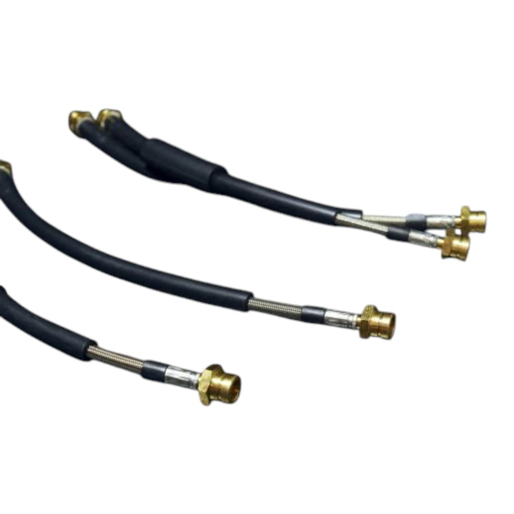 MANTHEY RACING DL000061 Installation Braided Brake Line Set with Bleeding System for PORSCHE 911 GT2 / GT3 RS (991.2) Photo-0