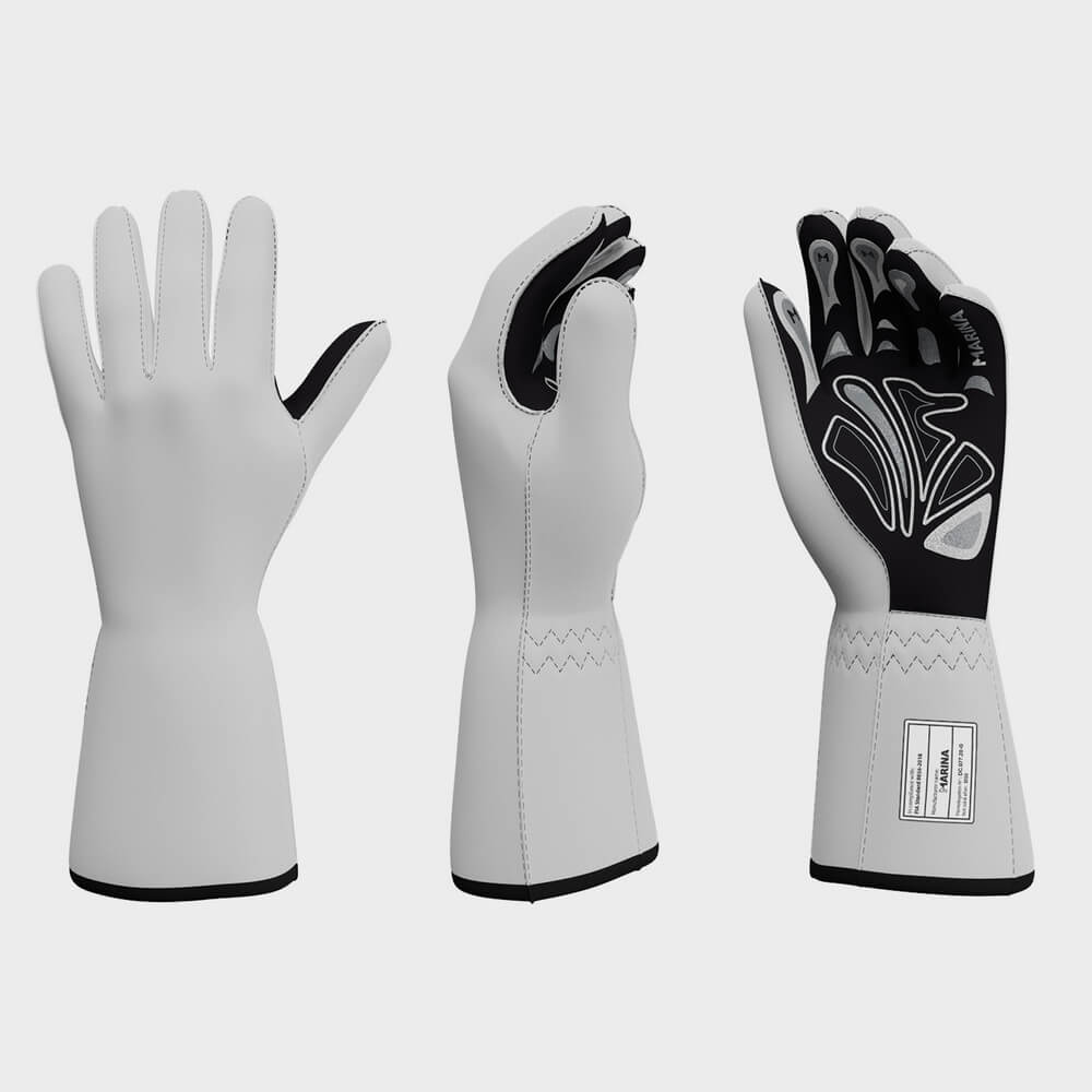 MARINA RACEWEAR R82-501:T7-XXS Gloves Unic Custom Design, FIA, Size XXS Photo-0