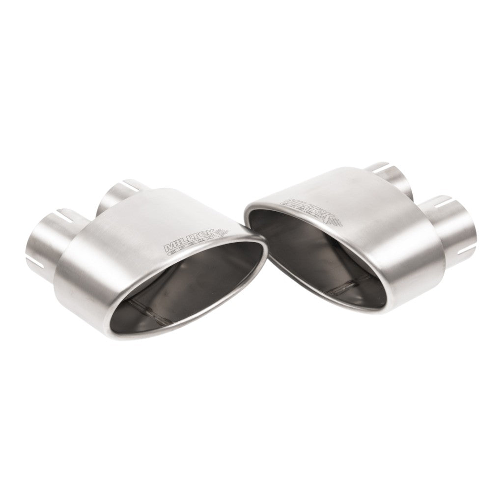 MILLTEK SSXAU1007 Cat-Back Exhaust, 2.76" (Titanium Trims) for AUDI RS5 Sportback (B9.5) Non-OPF 2019- Photo-1