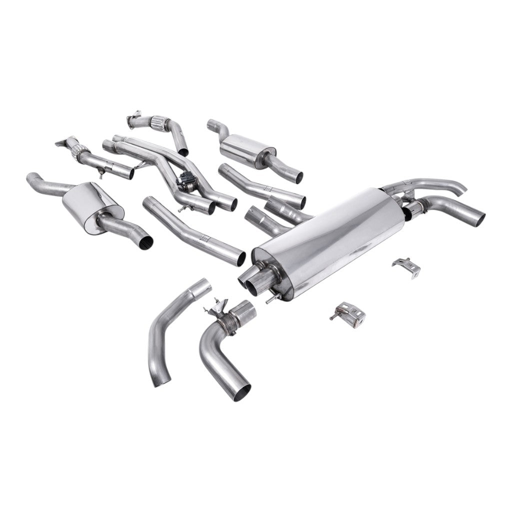 MILLTEK SSXAU1026 Cat-Back Exhaust, 3" for AUDI SQ7 4.0 2020- Photo-0