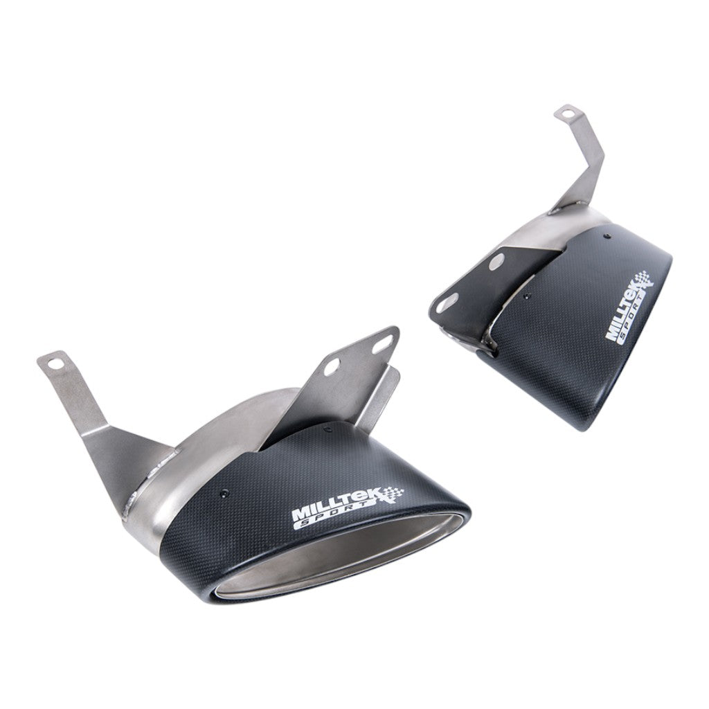 MILLTEK SSXAU1034 Optional Carbon Trims (Replaces MSTIP269/270 or MSTIP271/272) for AUDI RS6 / RS7 (C8) 2019- Photo-0