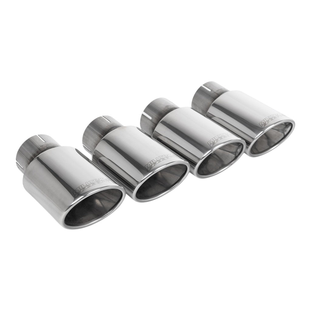 MILLTEK SSXAU1095 Cat-Back Exhaust, 2.5" (Polished Trims) for AUDI S4 RHD (B9) 2016- Photo-1