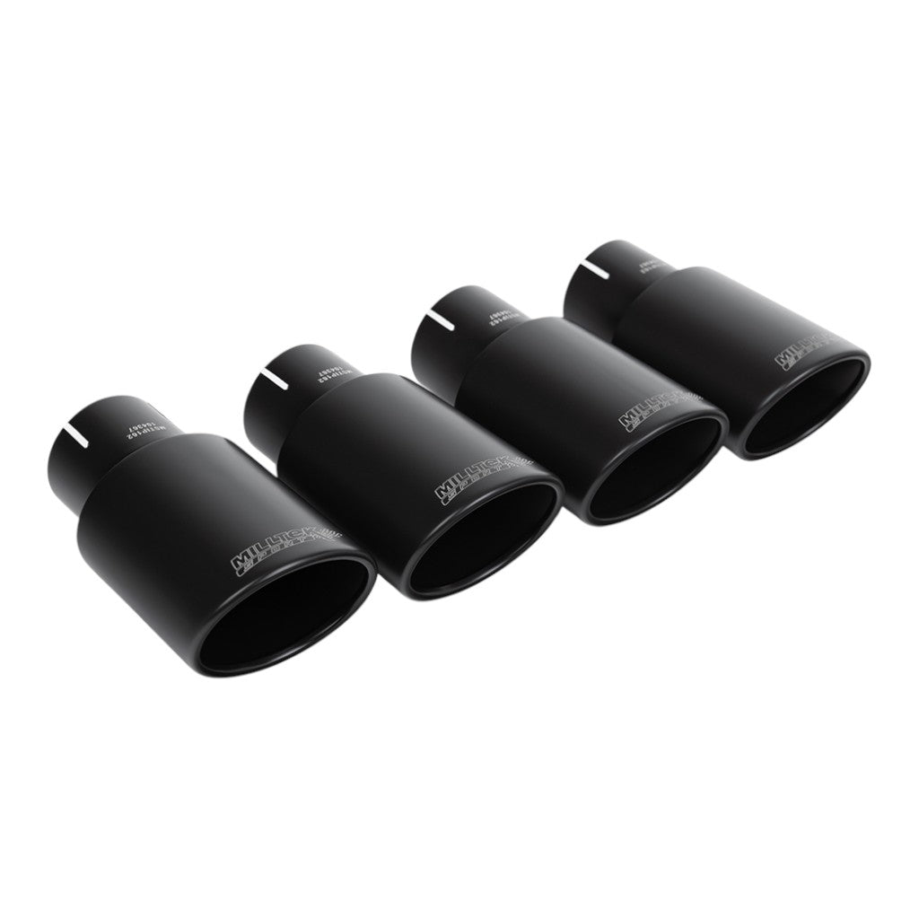 MILLTEK SSXAU1096 Cat-Back Exhaust, 2.5" (Cerakote Black Trims) for AUDI S4 RHD (B9) 2016- Photo-1