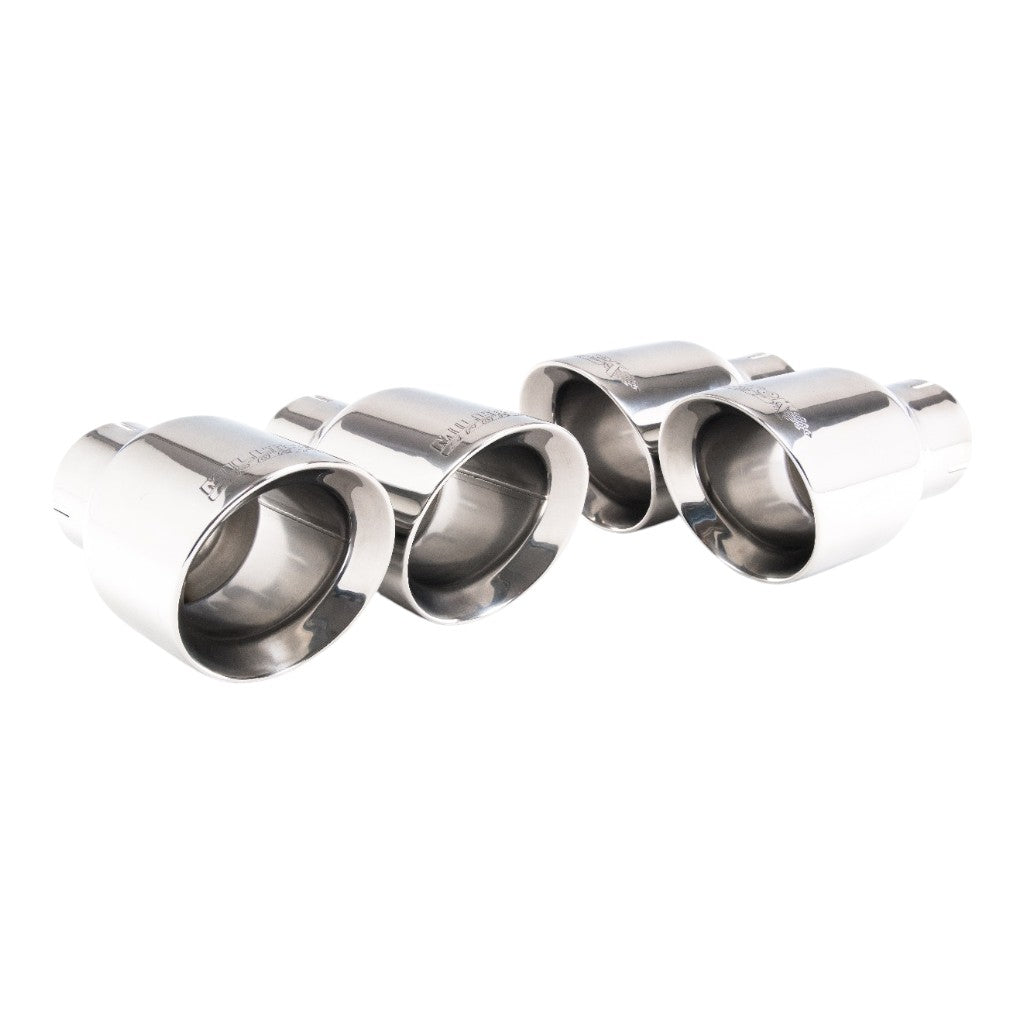 MILLTEK SSXAU1180 Cat-Back Exhaust, 2.5'' (Quad GT-100 Polished Trims) for AUDI S5 Sportback RHD (B9) 2017- Photo-1