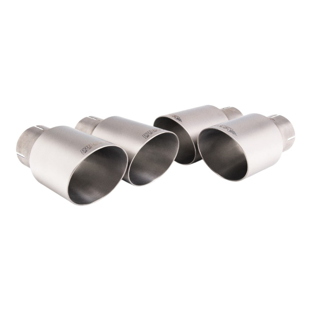 MILLTEK SSXAU1187 Cat-Back Exhaust, 2.5'' (Quad GT-90 Titanium Trims) for AUDI S5 Sportback RHD (B9) 2017- Photo-1