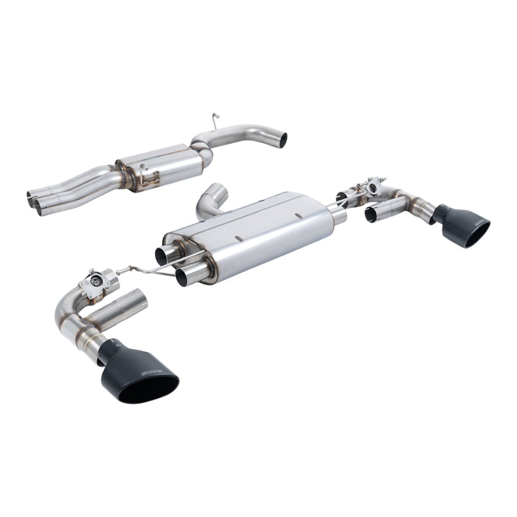 MILLTEK SSXAU960 Cat-Back Exhaust, 3.15" (Cerakote Black Trims) for AUDI TTRS 2.5L TFSI Quattro 2016- Photo-0