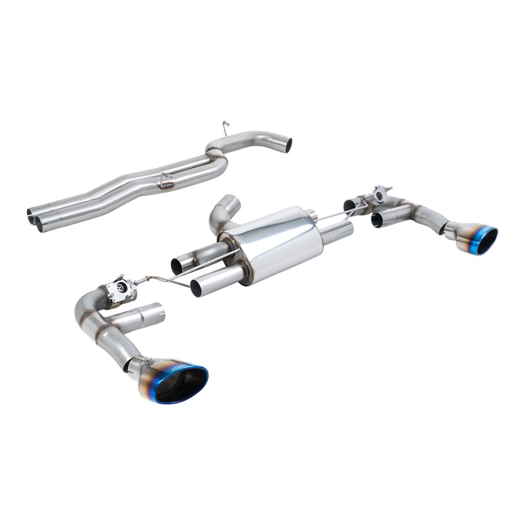 MILLTEK SSXAU981 Cat-Back Exhaust, 3.15" (Burnt Titanium Trims) for AUDI RS3 (8V) 2017- Photo-0