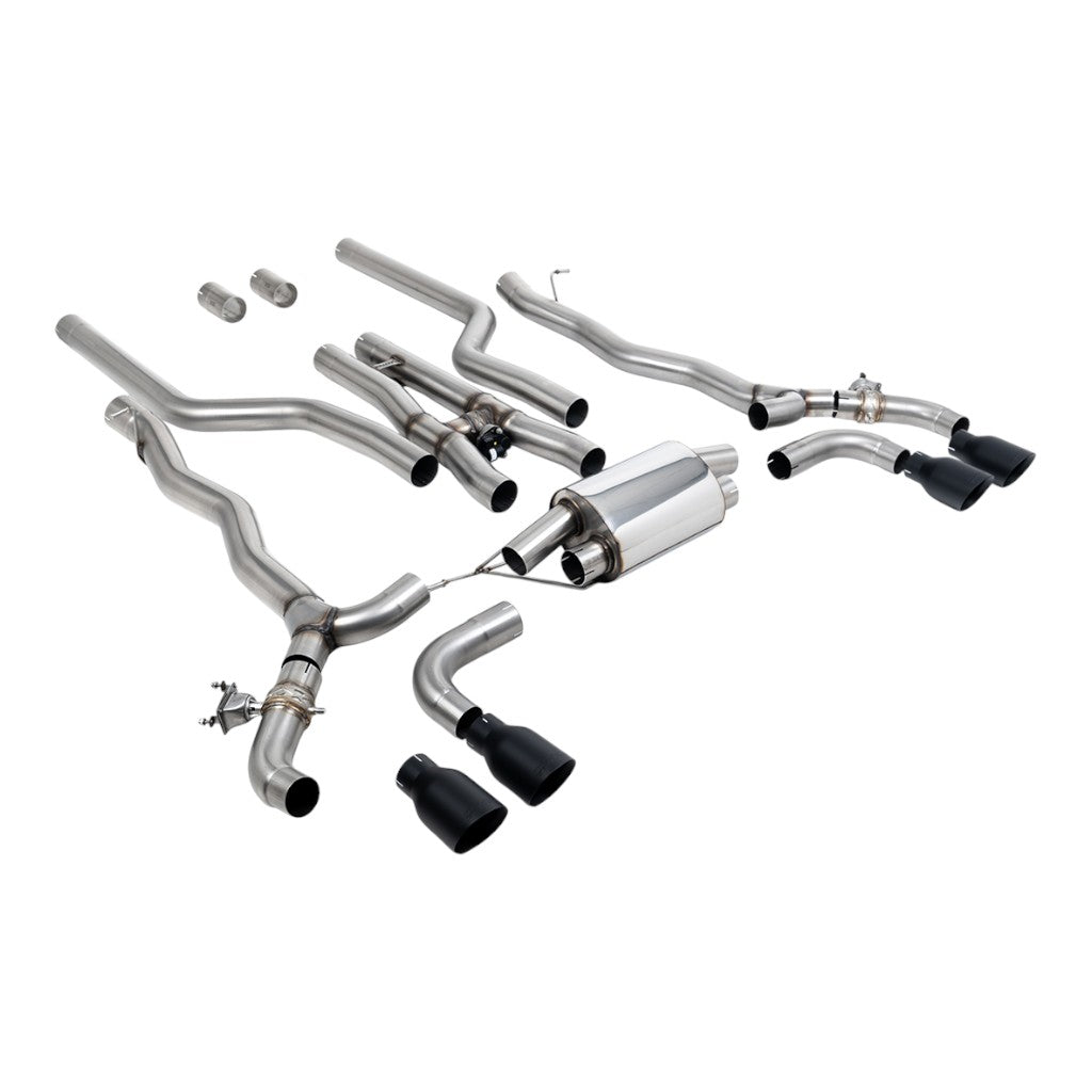 MILLTEK SSXBM1181 Cat-Back Exhaust, 3.15" (Cerakote Black GT-100 Trims) for BMW M5 / M5 Competition (F90) OPF/GPF Photo-0