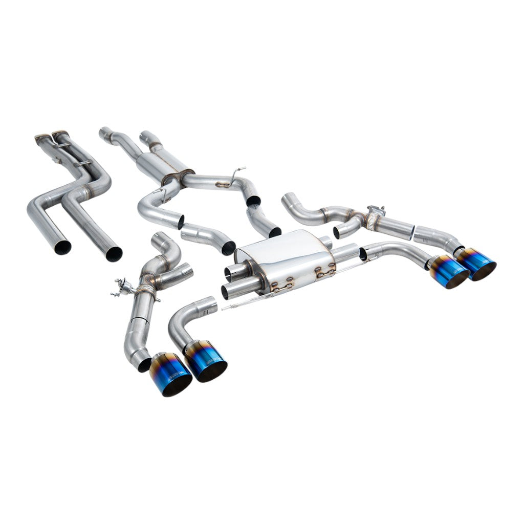 MILLTEK SSXBM1217 Downpipe-Back Exhaust, 3.15" (Burnt Titanium GT-115 Trims) for BMW X3M / X3M Comp Pre LCI (G01) OPF/GPF 2019–2021 Photo-0