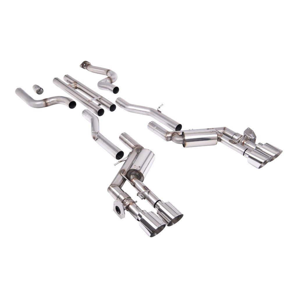 MILLTEK SSXCH100 Cat-Back Exhaust, 2.76" (Polished GT-115 Tips) for CHEVROLET Camaro SS 6.2L 2016-2024 Photo-0
