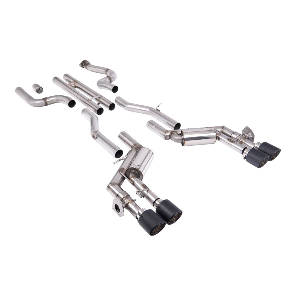 MILLTEK SSXCH104 Cat-Back Exhaust, 2.76" (Carbon JET-115 Tips) for CHEVROLET Camaro SS 6.2L 2016-2024 Photo-0