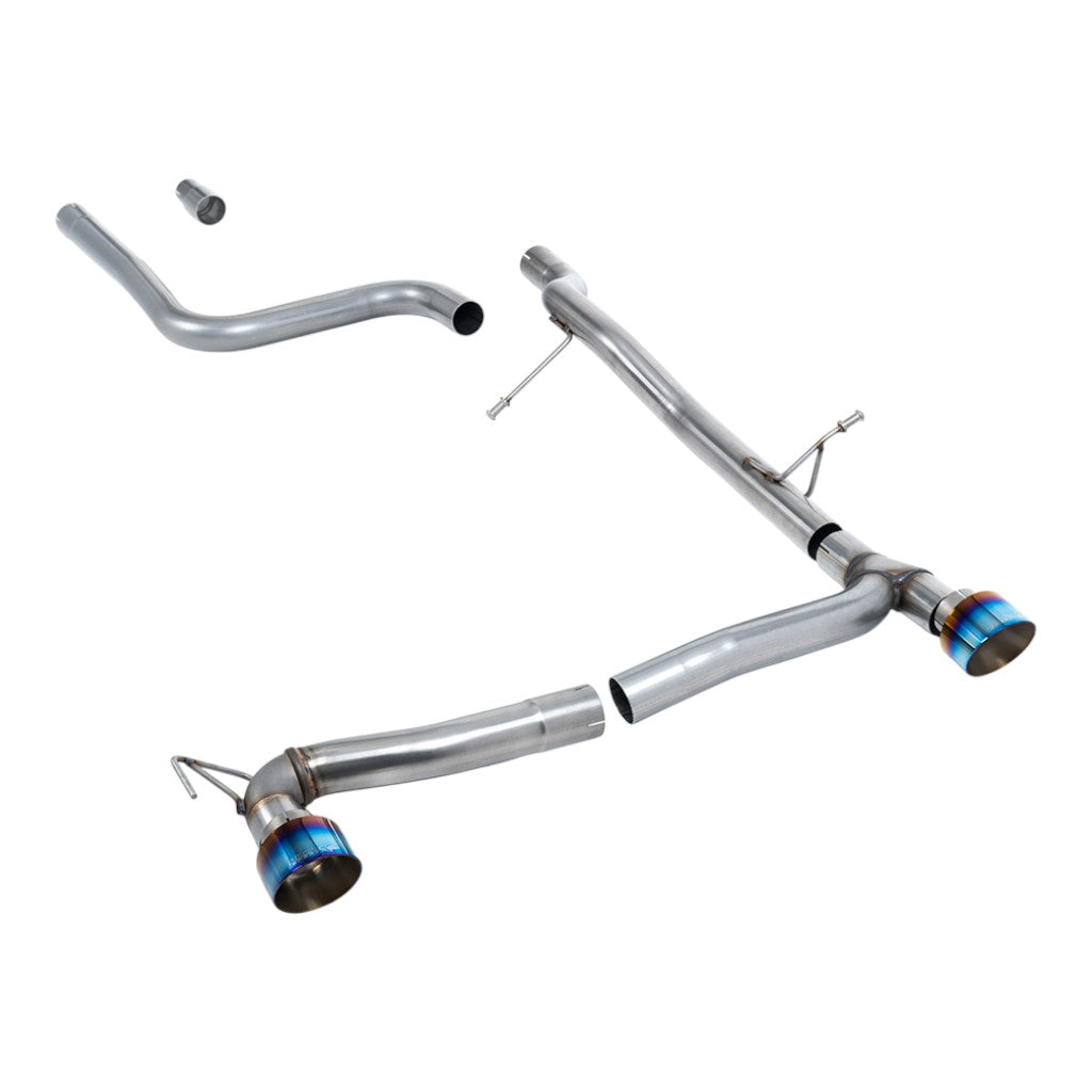 MILLTEK SSXFD386 Filter-Back Exhaust, 2.37" (Blue Titanium GT-100 Trims) for FORD Fiesta ST-Line (MK8) OPF/GPF 2019- Photo-0