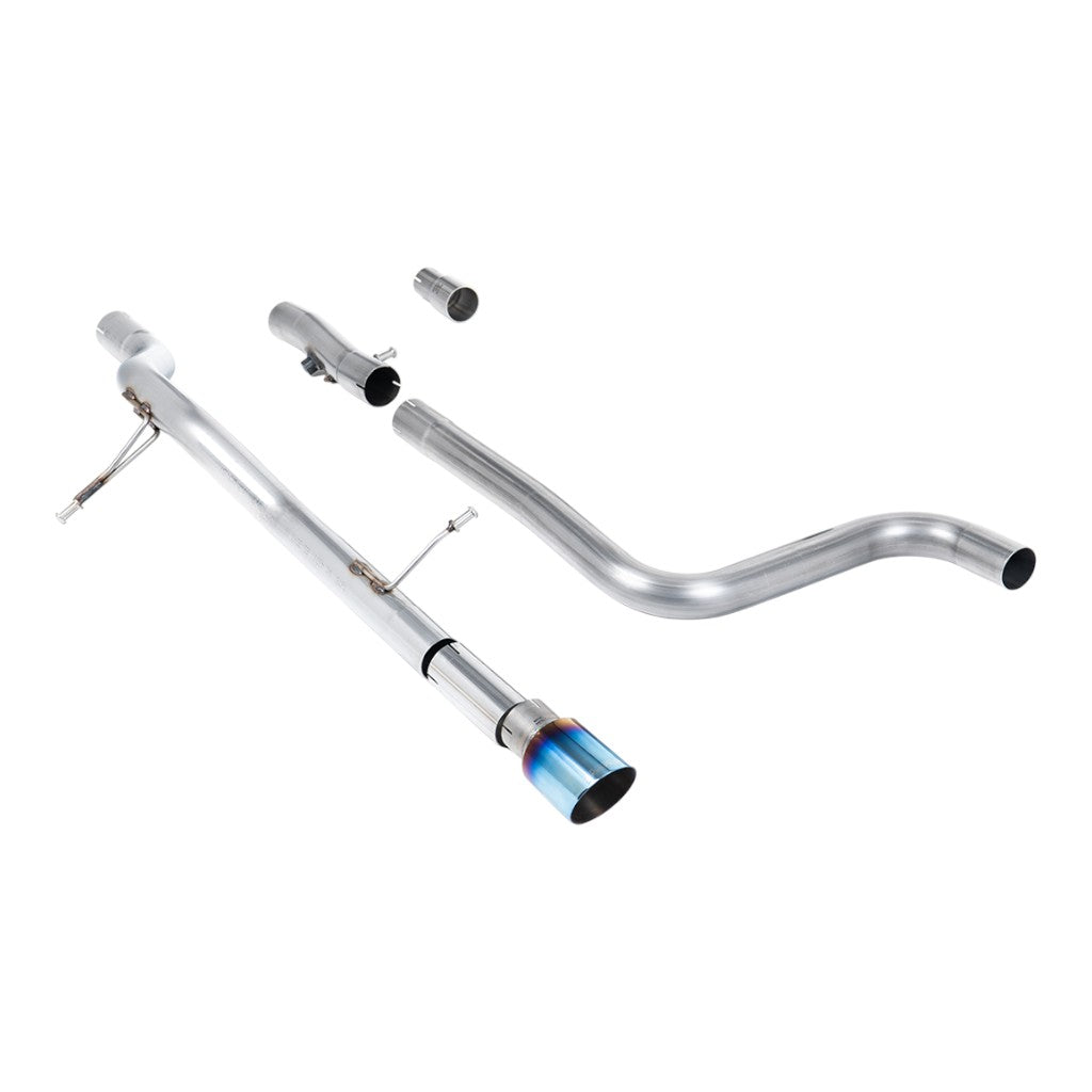 MILLTEK SSXFD394 Filter-Back Exhaust, 2.37" (Blue Titanium GT-90 Trim) for FORD Fiesta ST-Line 155ps Hybrid OPF/GPF 2020- Photo-0