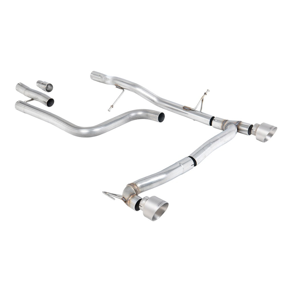 MILLTEK SSXFD407 Filter-Back Exhaust, 2.37" (Brushed Titanium GT-100 Trims) for FORD Fiesta ST-Line 155ps Hybrid OPF/GPF 2020- Photo-0