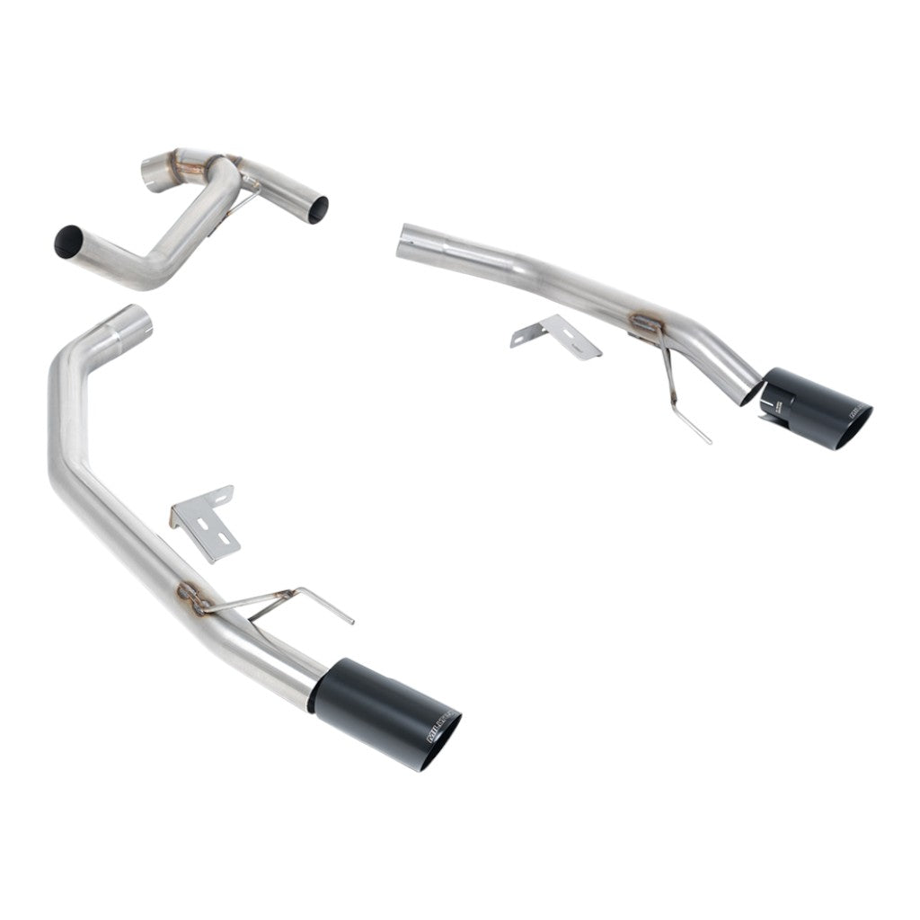 MILLTEK SSXFD442 Axle-Back Exhaust, 2.76" (Premium Cerakote Black GT-90 Tips) for FORD Ranger 2.0 TDCI Bi-Turbo 2022- Photo-0