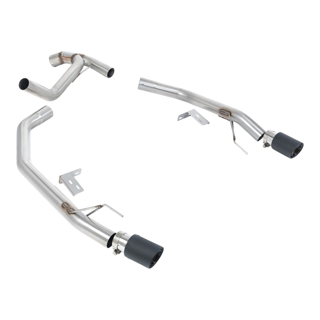 MILLTEK SSXFD447 Axle-Back Exhaust, 2.76" (Carbon JET-90 Tips) for FORD Ranger 2.0 TDCI Bi-Turbo 2022- Photo-0