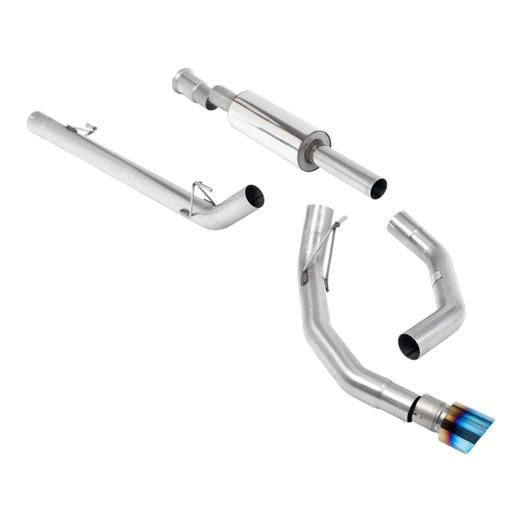 MILLTEK SSXFD471 Cat-Back Exhaust, 3" (Burnt Titanium GT-100 Tip) for FORD F-150 5.0L / 3.5L EcoBoost 2021- Photo-0