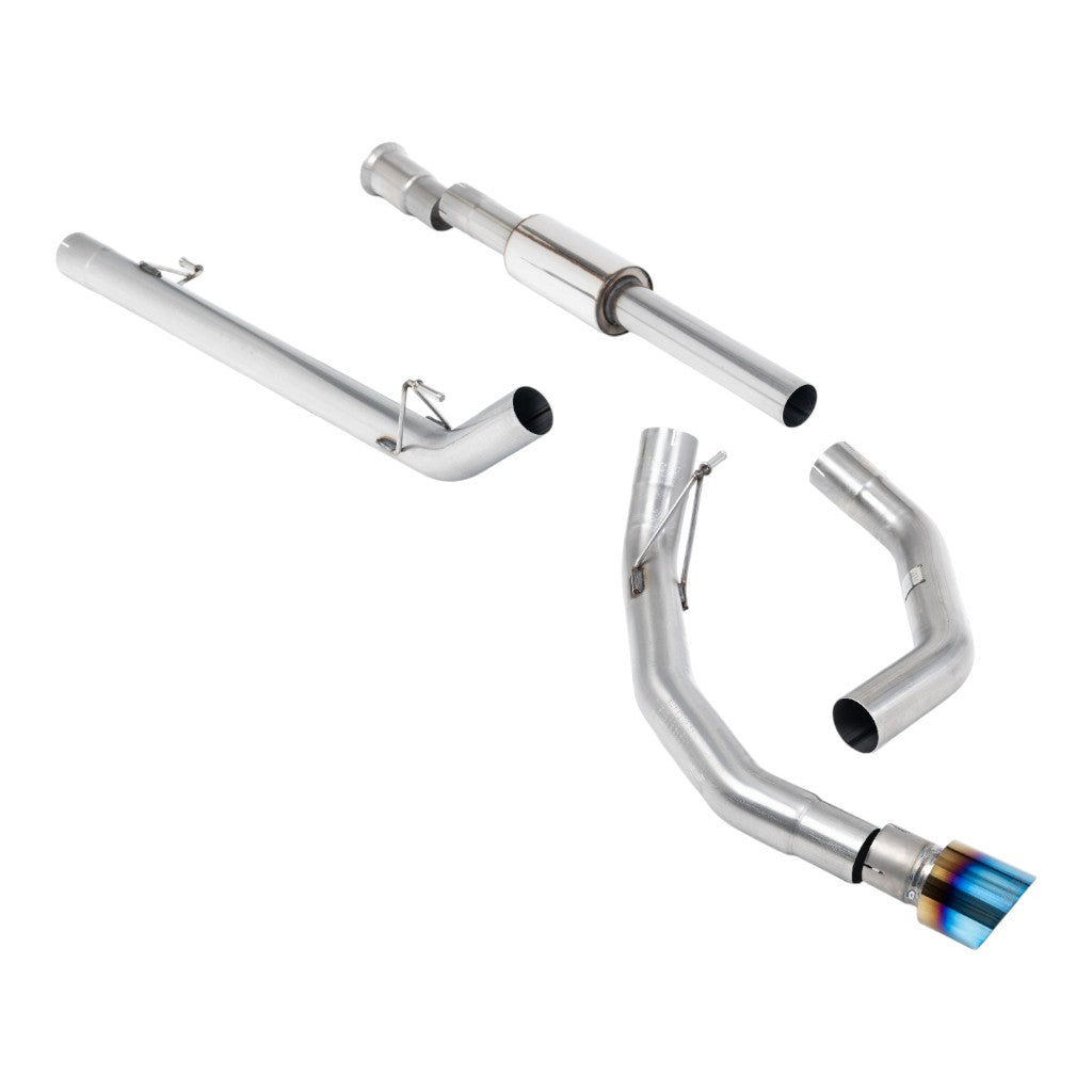 MILLTEK SSXFD487 Cat-Back Exhaust, 3" (Burnt Titanium GT-100 Tip) for FORD F-150 SuperCrew 5.0 V8 2021- Photo-0