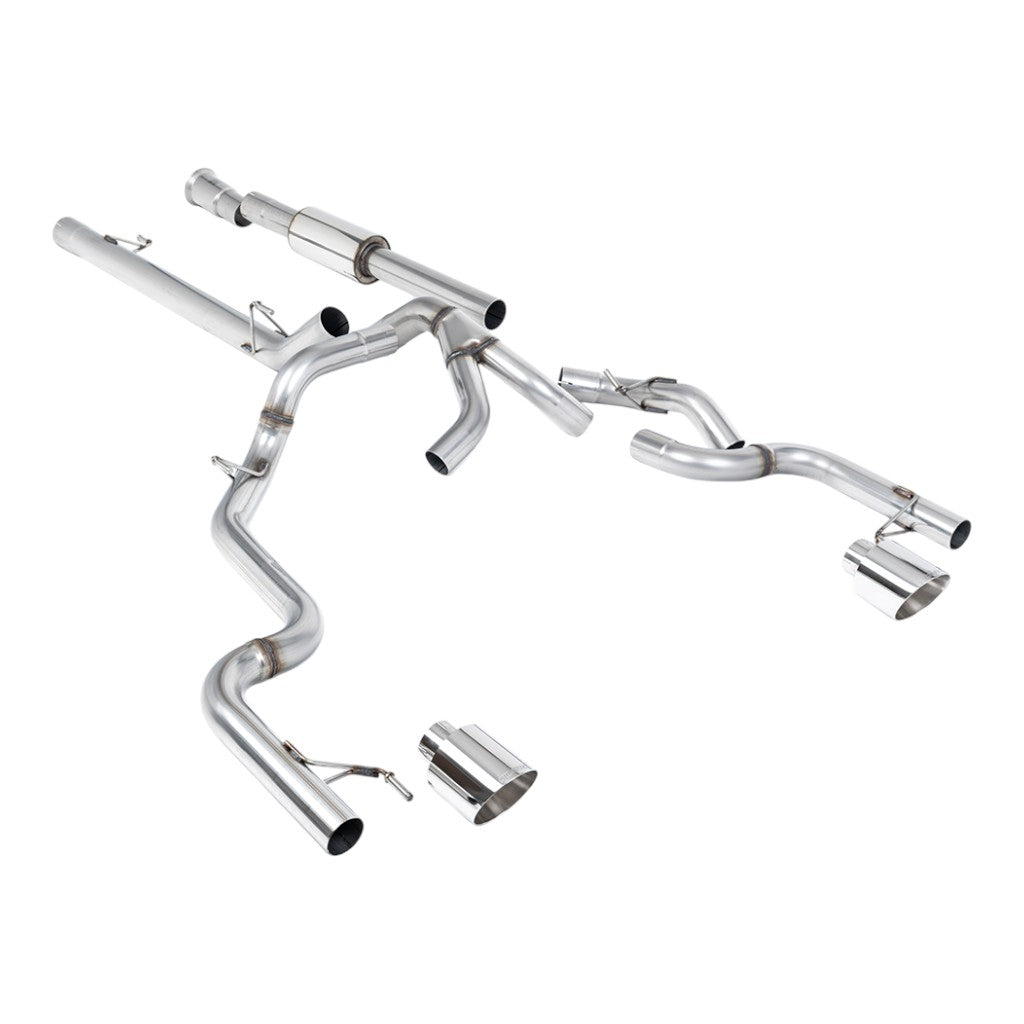 MILLTEK SSXFD500 Cat-Back Exhaust, 3" (Polished GT-115 Tips) for FORD F-150 Tremor 5.0 V8 2021- Photo-0