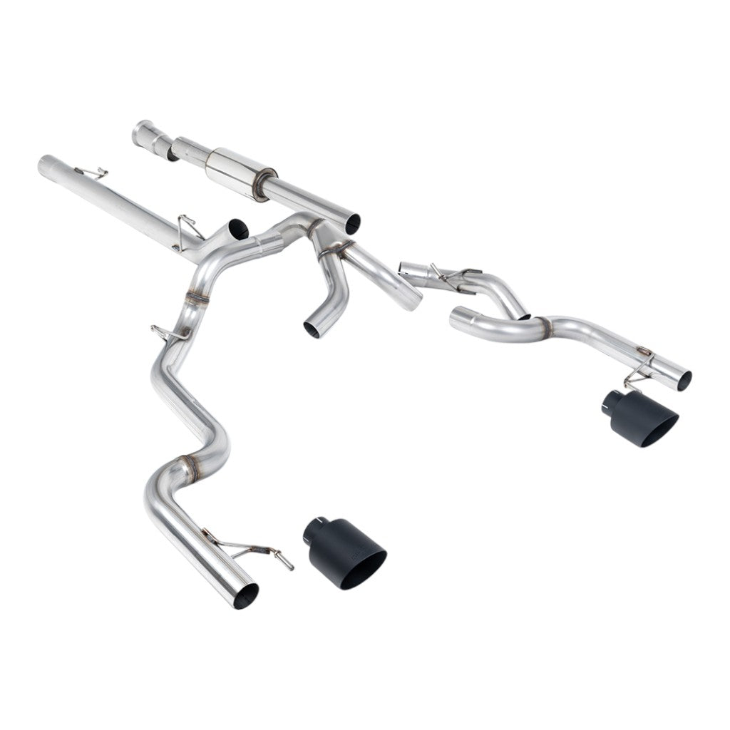 MILLTEK SSXFD501 Cat-Back Exhaust, 3" (Cerakote Black GT-115 Tips) for FORD F-150 Tremor 5.0 V8 2021- Photo-0