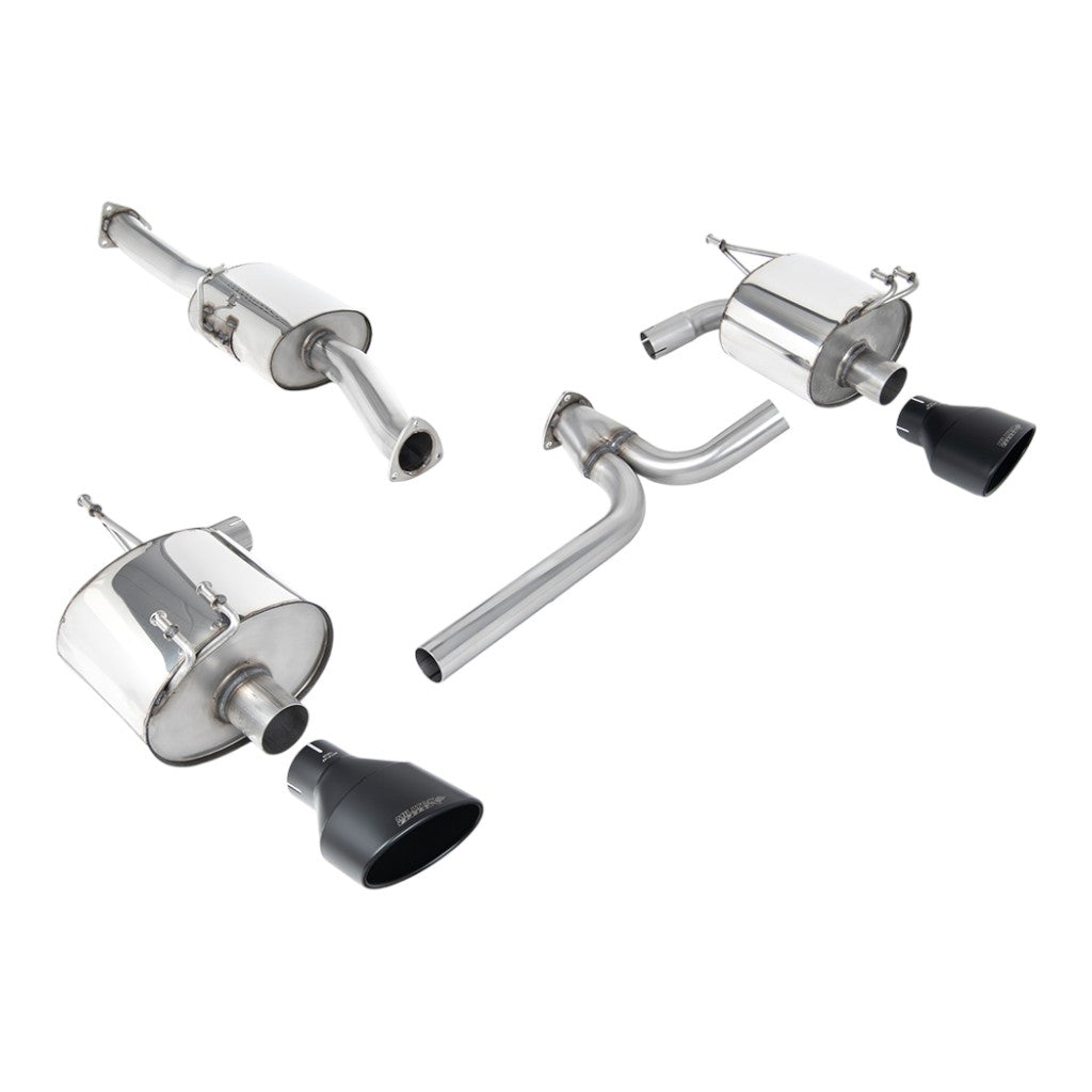 MILLTEK SSXHO270 Cat-Back Exhaust, 2.75" (Cerakote Black Ovals) for HONDA S2000 (AP2) 2004-2009 Photo-0