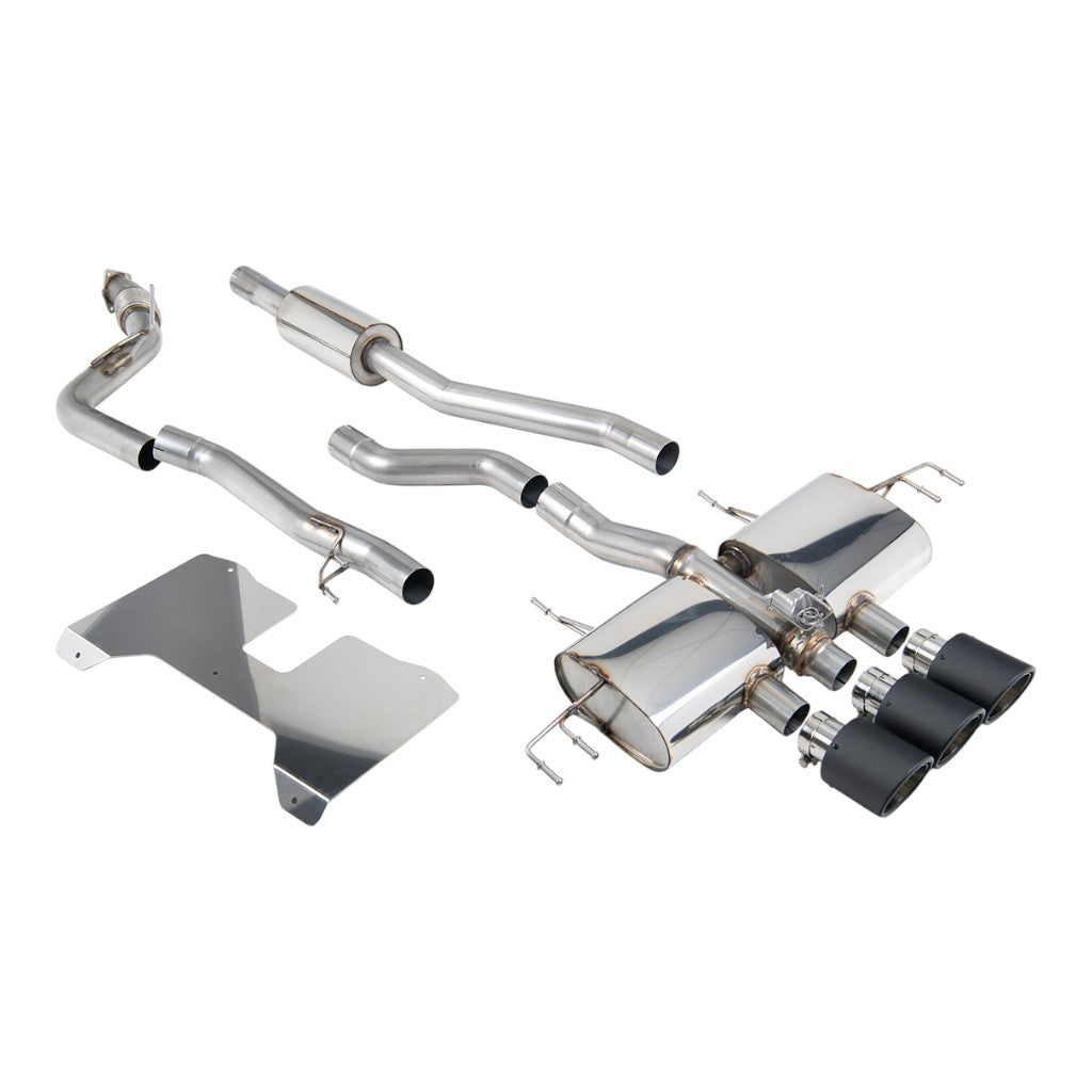 MILLTEK SSXHO280 Cat-Back Exhaust, 3" (Carbon JET-115 Trims) for HONDA Civic Type R (FL5) 2022- Photo-0