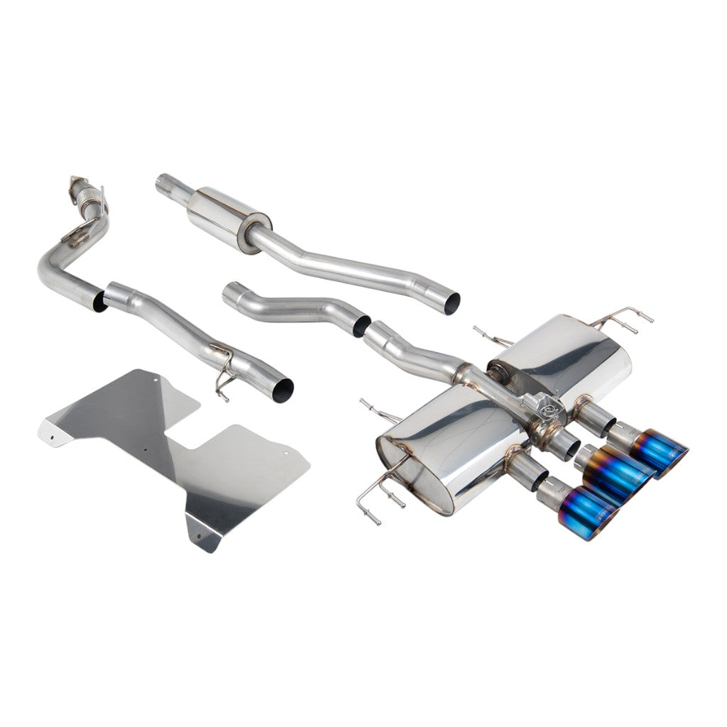 MILLTEK SSXHO288 Cat-Back Exhaust, 3" (Blue Titanium Trims) for HONDA Civic Type R (FL5) 2022- Photo-0