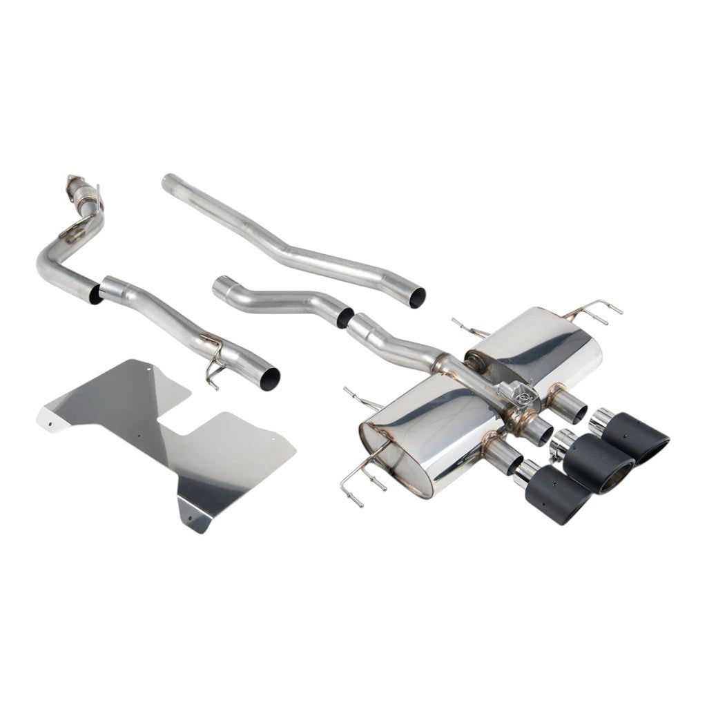 MILLTEK SSXHO295 Cat-Back Exhaust, 3" (Cerakote Black GT-115 Trims) for HONDA Civic Type R (FL5) 2022- Photo-0