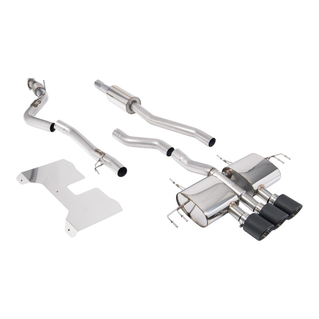 MILLTEK SSXHO299 Cat-Back Exhaust, 3" (Carbon JET-115 Trims) for HONDA Civic Type R (FL5) 2022- Photo-0