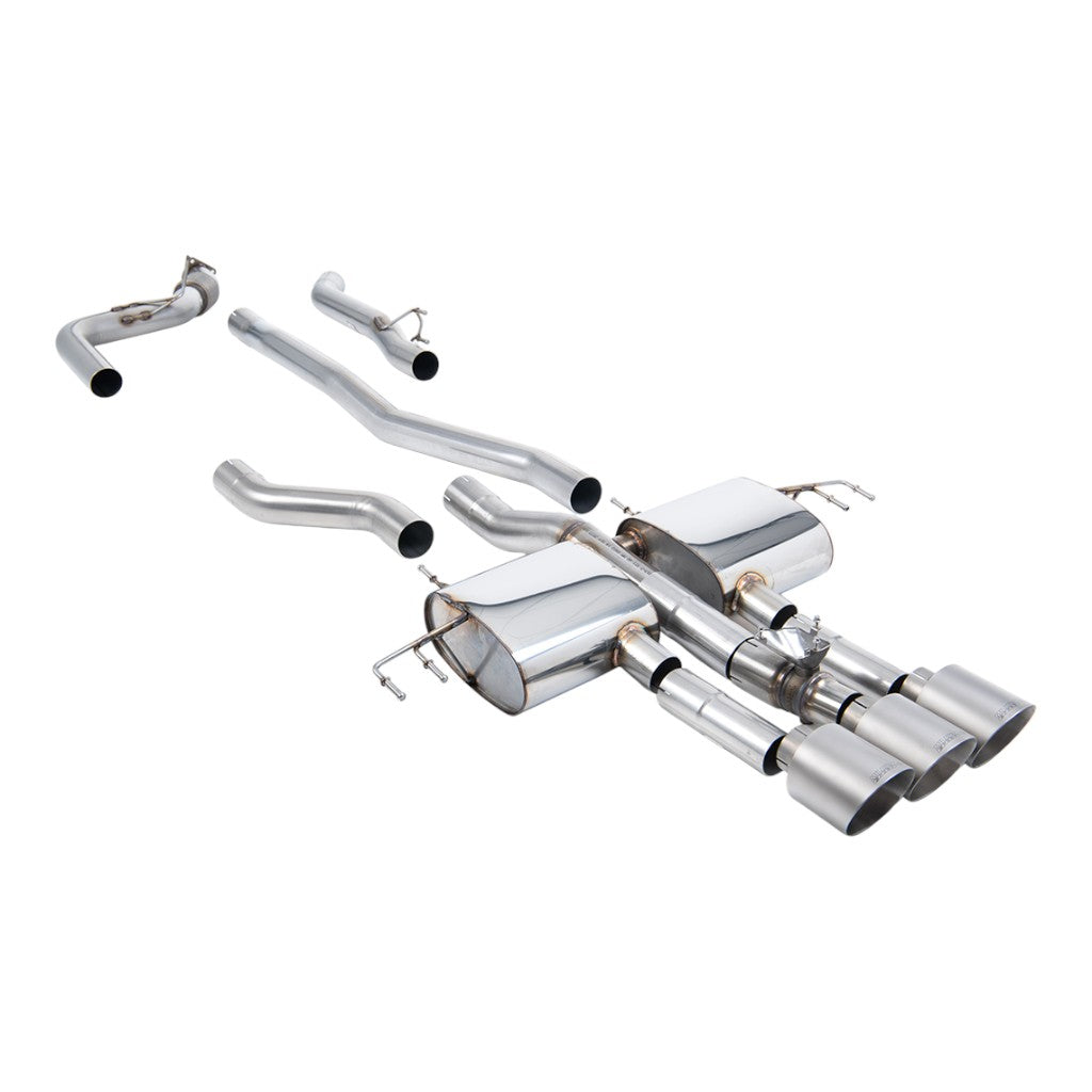 MILLTEK SSXHO307 Cat-Back Exhaust, 3" (Brushed Titanium GT-115 Trims) for ACURA Integra Type S (DE5) 2023- Photo-0