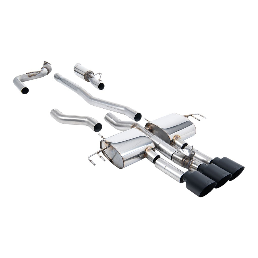 MILLTEK SSXHO316 Cat-Back Exhaust, 3" (Cerakote Black GT-115 Trims) for ACURA Integra Type S (DE5) 2023- Photo-0