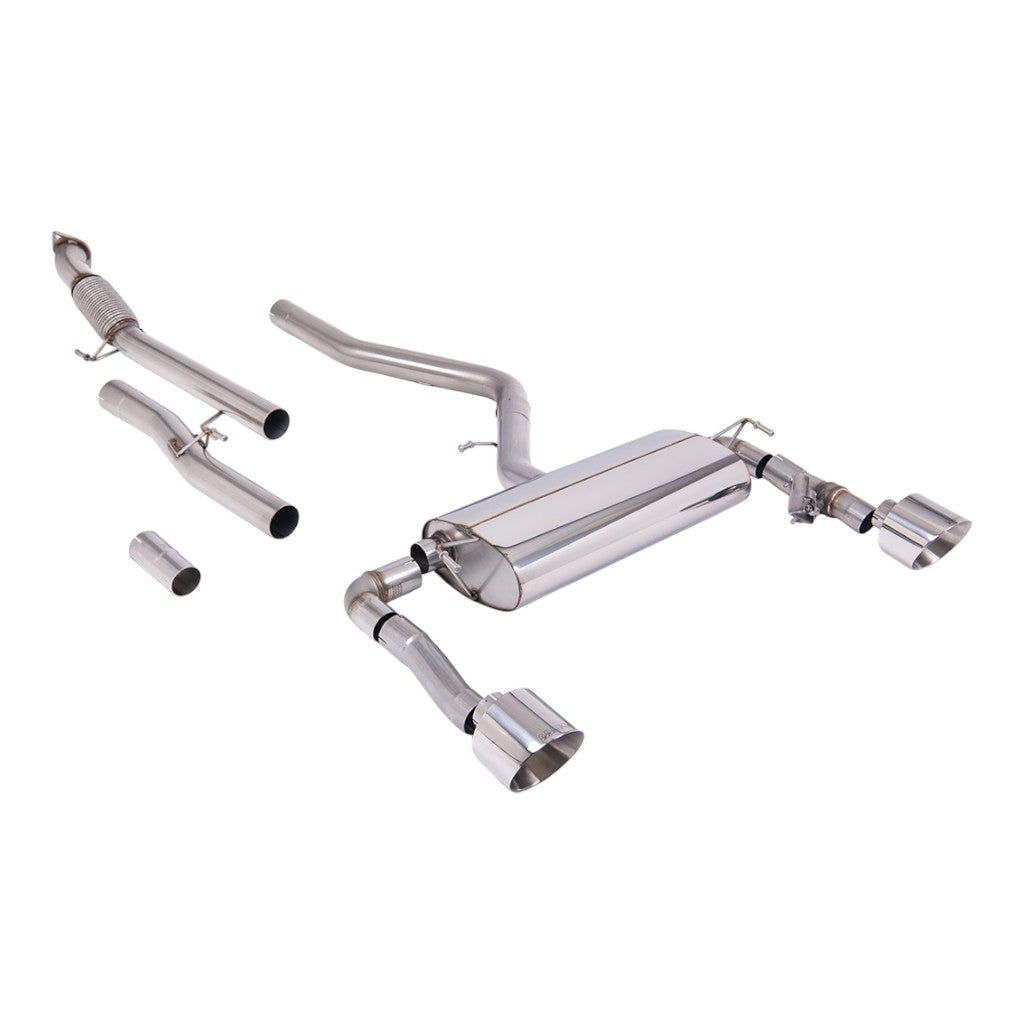 MILLTEK SSXHY187 Cat-Back Exhaust, 3" (Polished GT-139 Tips) for HYUNDAI Kona N 2.0L Non-OPF/GPF 2022- Photo-0