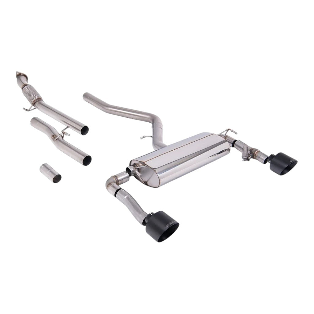 MILLTEK SSXHY189 Cat-Back Exhaust, 3" (Cerakote Black GT-139 Tips) for HYUNDAI Kona N 2.0L Non-OPF/GPF 2022- Photo-0