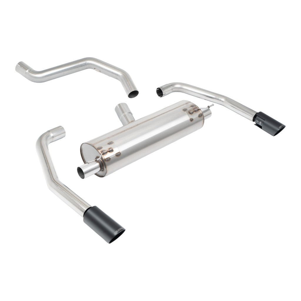 MILLTEK SSXINE126 Filter-Back Exhaust, 2.76'' (GT-90 Cerakote Black Tips) for INEOS Quartermaster 3.0 (B58) 2024- Photo-0