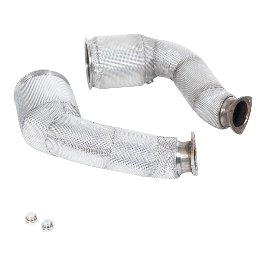 MILLTEK SSXLM108 Catted Downpipe, 3" for LAMBORGHINI Urus 4.0L 2018- Photo-0