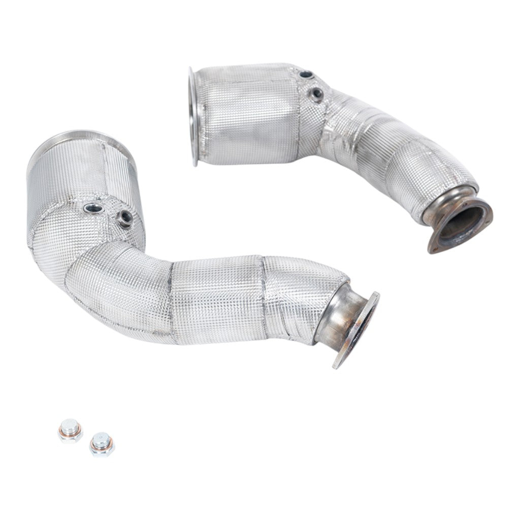 MILLTEK SSXLM109 De-Cat Downpipe, 3" for LAMBORGHINI Urus 4.0L 2018- Photo-0