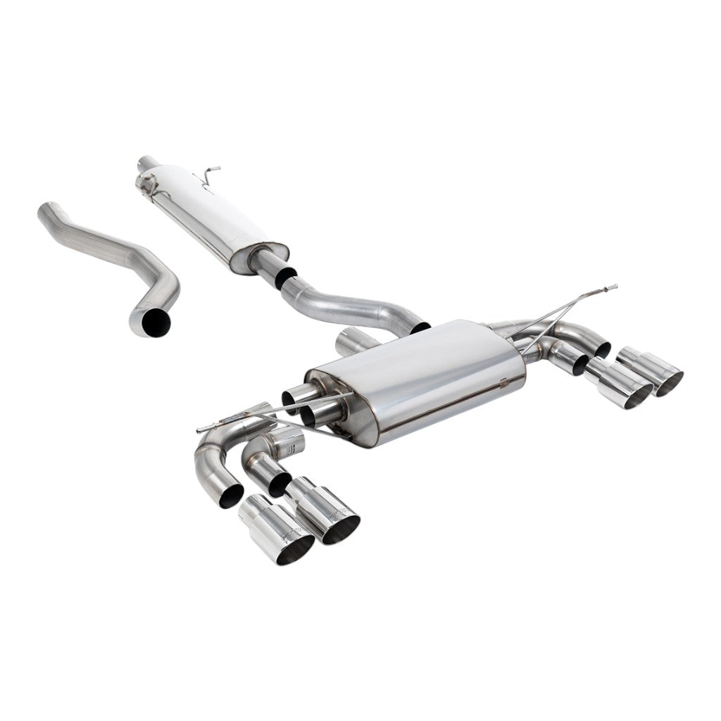 MILLTEK SSXLR214 Filter-Back Exhaust, 3" (Polished GT-90 Trims) for LAND ROVER Defender 130 P300 / P400e 2023- Photo-0