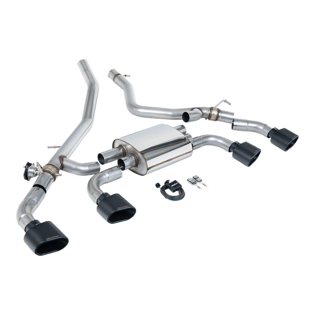 MILLTEK SSXLR232 Axle-Back Exhaust, 3" (Cerakote Black Ovals) for LAND ROVER Range Rover Sport 3.0 i6 PHEV (L461) 2023- Photo-0