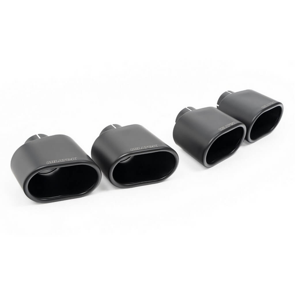 MILLTEK SSXLR253 Cat-Back Exhaust 3.15", Valved (Cerakote Black Tips) for RANGE ROVER P400 3.0 (L461) 2022- Photo-1