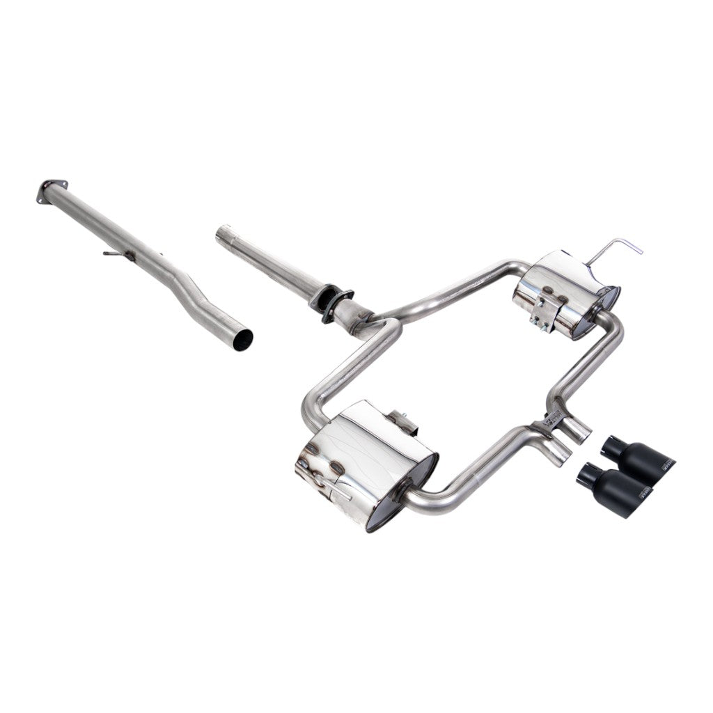 MILLTEK SSXM480 Cat-Back Exhaust, 2.5" (Cerakote Black 76mm Trims) for MINI Cooper S (R53) 2002-2006 Photo-0