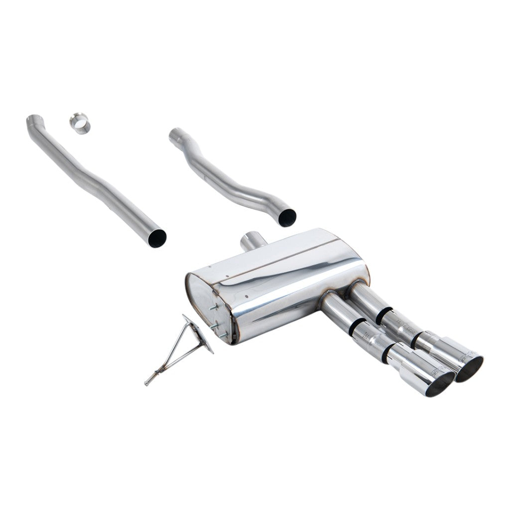 MILLTEK SSXM482 Cat-Back Exhaust, 2.75" (Polished Tips) for MINI Cooper S (F55) 2014– Photo-0