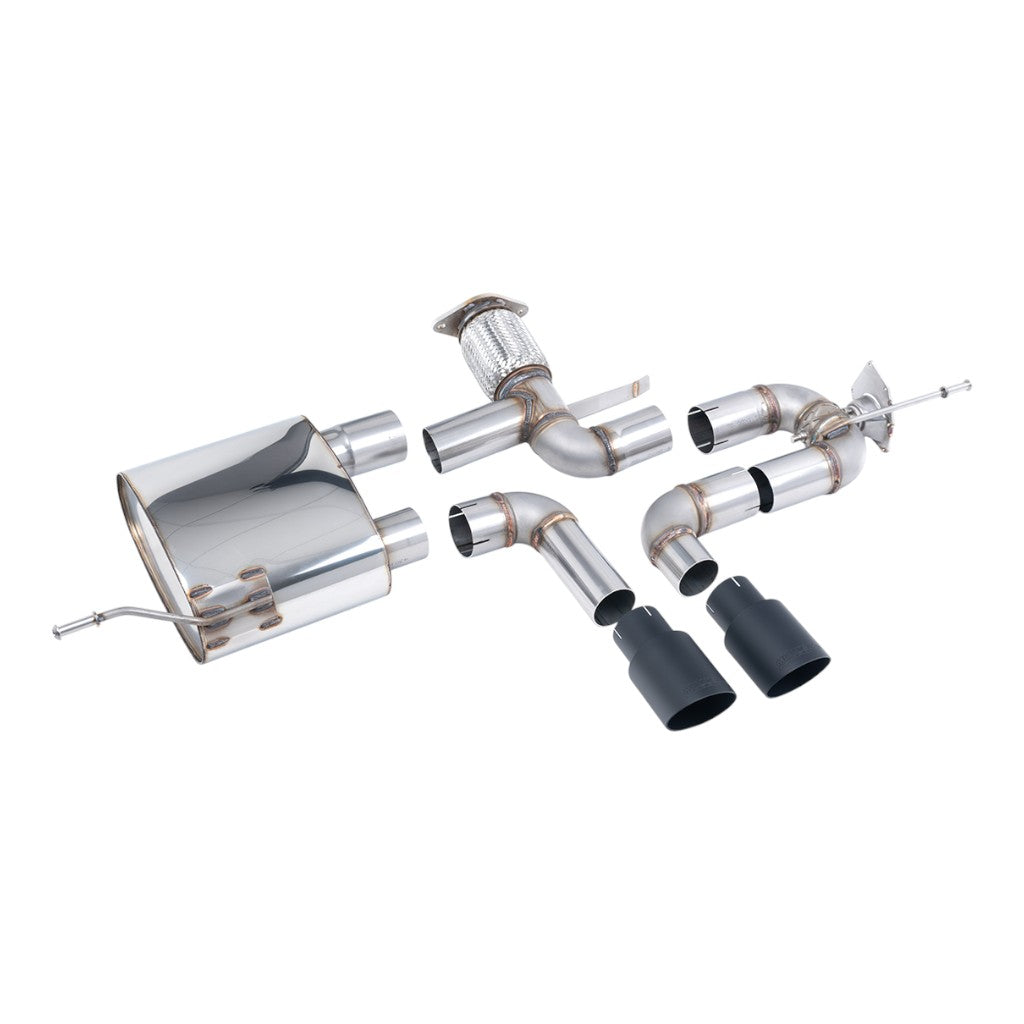 MILLTEK SSXRN427 Cat-Back Exhaust, 2.76" (Cerakote Black GT-90 Tips) for ALPINE A110S 2019- Photo-0