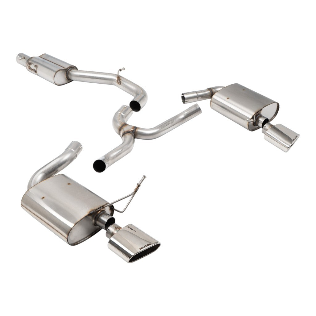 MILLTEK SSXSE289 Filter-Back Exhaust, 3'' (Polished Tips) for SEAT Leon Cupra ST OPF/GPF 2020-2024 Photo-0