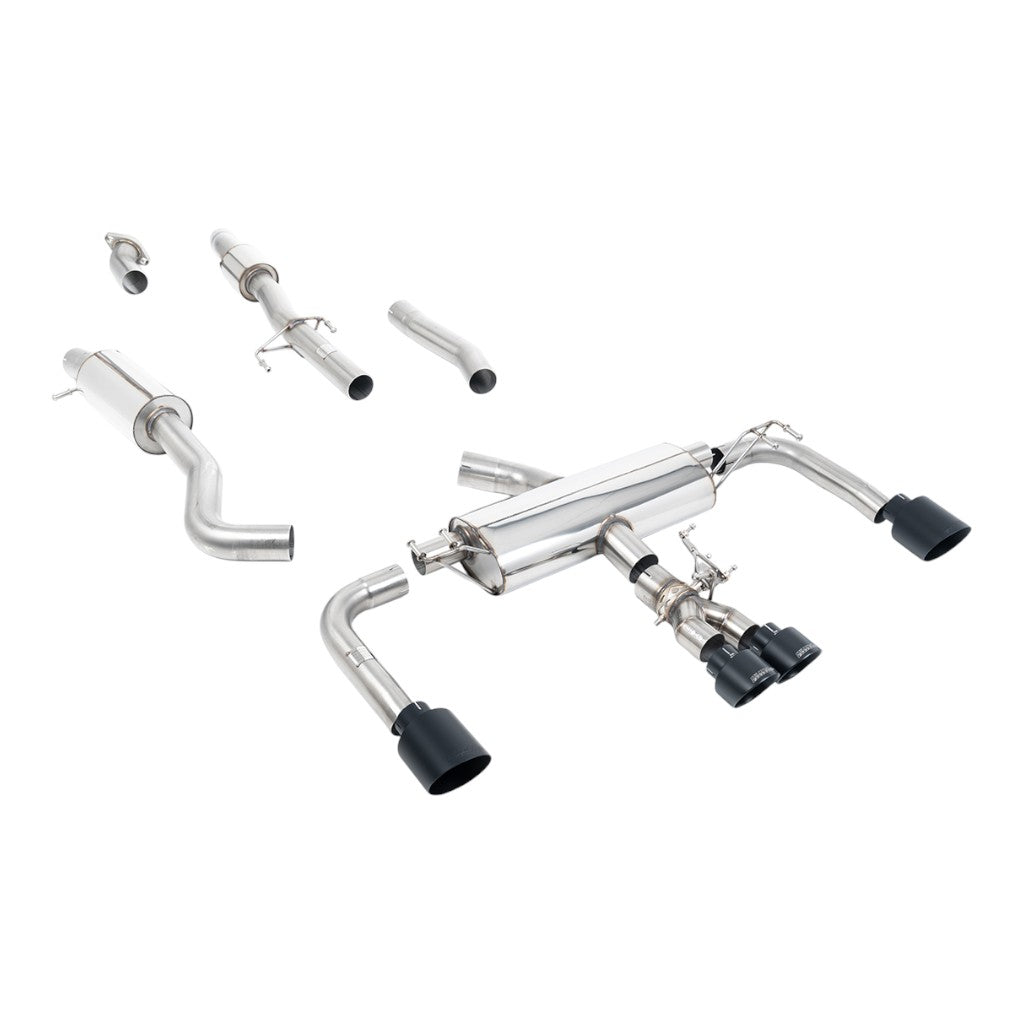 MILLTEK SSXTY160 Cat-Back Exhaust, 3" (Cerakote Black GT Tips) for TOYOTA GR Corolla 1.6 Turbo 2023- Photo-0