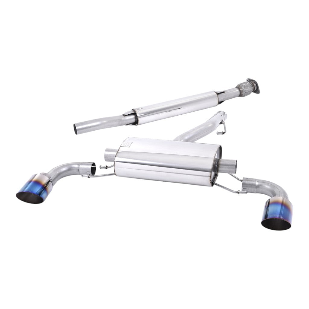 MILLTEK SSXTY174 Secondary Cat-Back Exhaust, 2.5" (Blue Titanium Tips) for TOYOTA GR86 2.4L 2022- Photo-0
