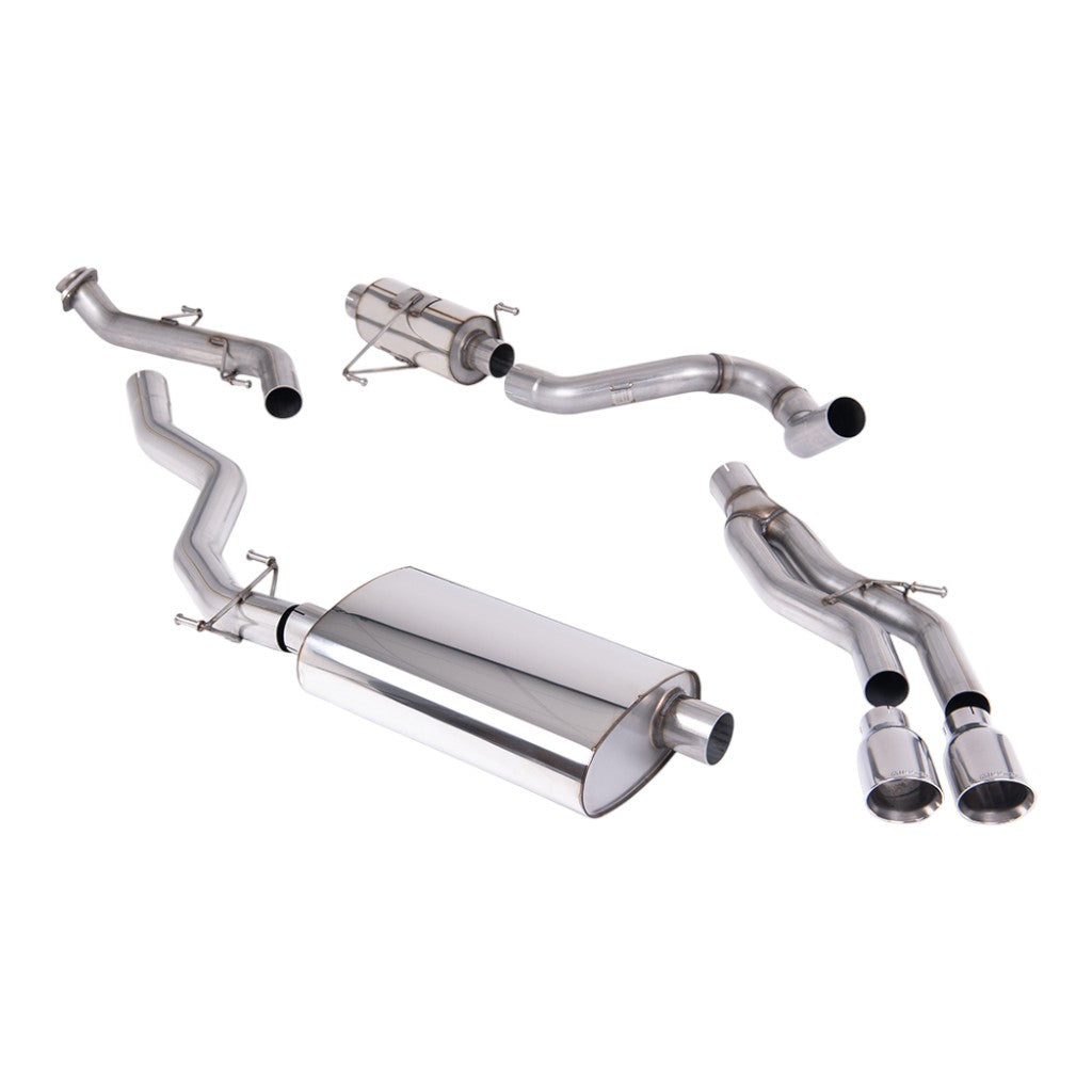 MILLTEK SSXTY213 Cat-Back Exhaust, 3" (Polished GT-100 Tips) for TOYOTA Tacoma 2.4L Turbo Hybrid Crew / Ext. Cab 2024- Photo-0